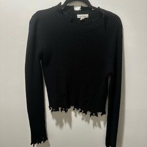 Urban Outfitters Black knit grunge sweater